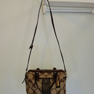 Elegant Brown Designer Shoulder Bag